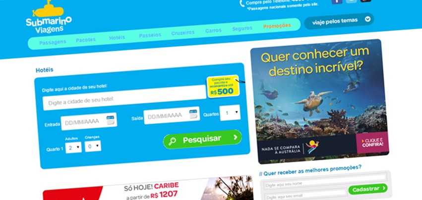 submarino pacotes de viagens promocionais baratos